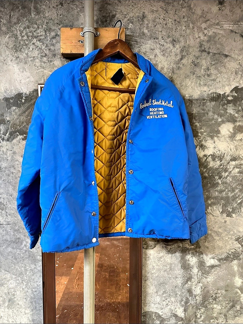 Blue Nylon Lightweight Jacket